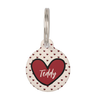 Médaillon Pour Animaux Modèle personnalisé Stylist Sweet Heart pour anima