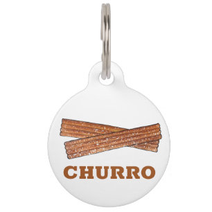 Médaillon Pour Animaux Mon nom est CHURRO Frit Espagnol Pastry Dessert