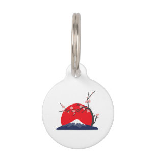 Médaillon Pour Animaux Mont Fuji