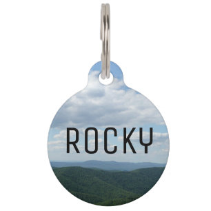 Médaillon Pour Animaux Montagnes des Appalaches I Shenandoah