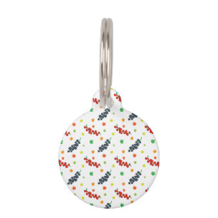 Médaillon Pour Animaux Motif de baies, framboise, myrtille, fruit