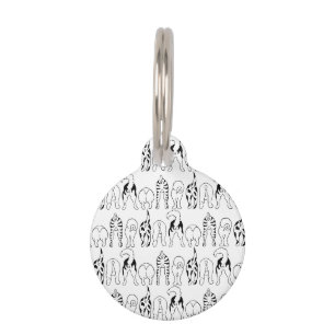 Médaillon Pour Animaux Motif de derrières de chiens
