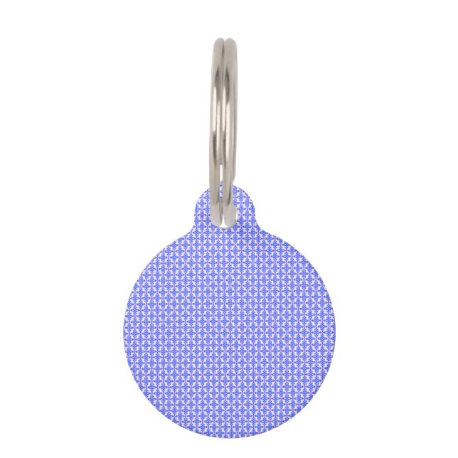 Médaillon Pour Animaux motif de design floral (Devant)