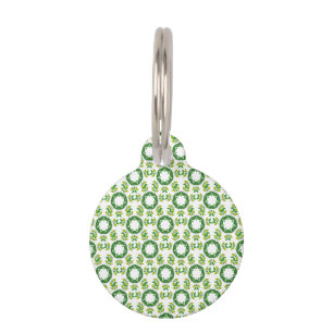 Médaillon Pour Animaux Motif de feuille, motif de feuilles, feuilles vert