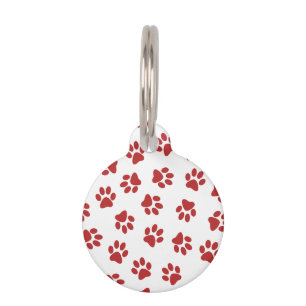 Médaillon Pour Animaux Motif De Pâtes, Patrouilles De Chiens, Paws Rouges