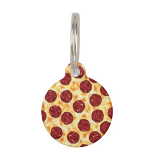 Médaillon Pour Animaux Motif de pizza de pepperoni