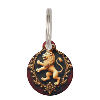 Médaillon Pour Animaux Motif de tapisserie héraldique royale
