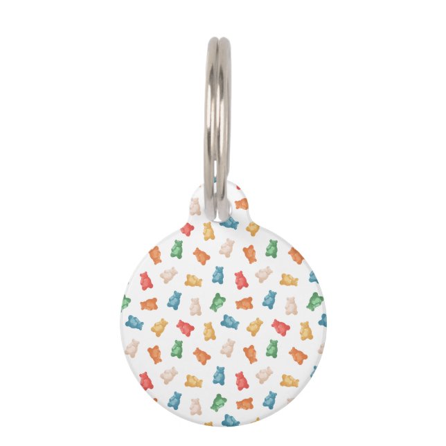 Médaillon Pour Animaux Motif des ours de gomme (Devant)