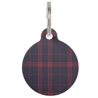 Médaillon Pour Animaux Motif en tissu de tatan Black Watch