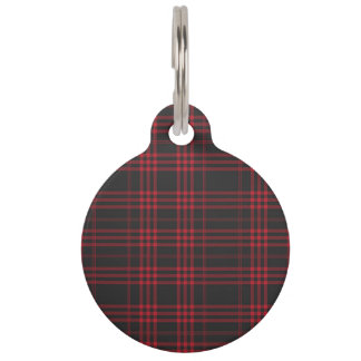 Médaillon Pour Animaux Motif en tissu de tatan Black Watch