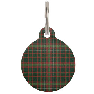 Médaillon Pour Animaux Motif en tissu de tatan Black Watch