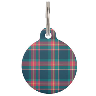Médaillon Pour Animaux Motif en tissu de tatan Black Watch