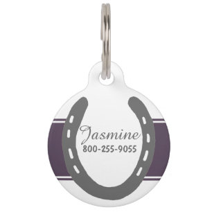Médaillon Pour Animaux Motif équestre à thème de chaussures de cheval