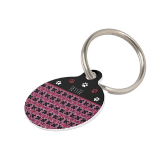 Médaillon Pour Animaux Motif fractal pour pourcentage personnalisé