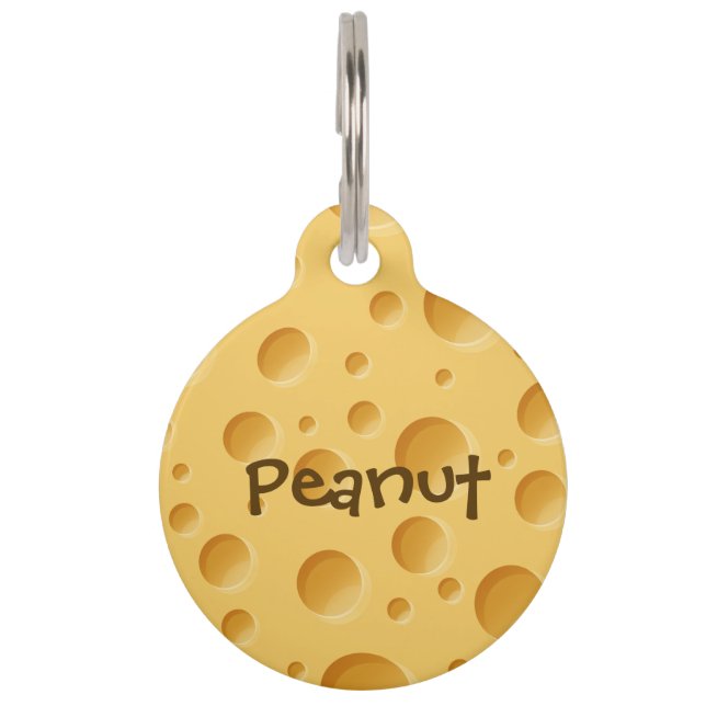 Médaillon Pour Animaux Motif suisse au fromage (Devant)