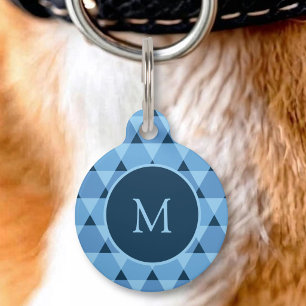 Médaillon Pour Animaux Motif Triangles