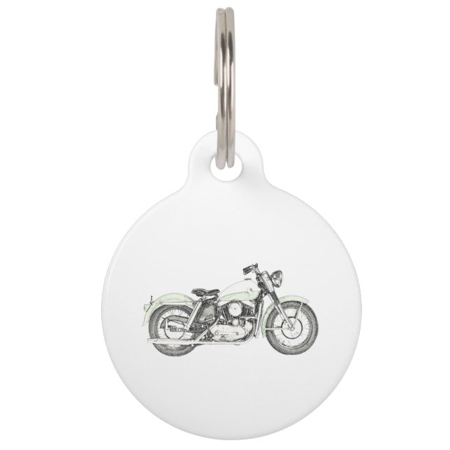 Médaillon Pour Animaux Moto sportif 1957 (Devant)