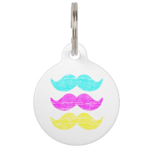 Médaillon Pour Animaux Moustaches de CMY (style d'impression