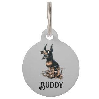 Médaillon Pour Animaux Muddy Boo Buddy Étiquette d'identification pour an