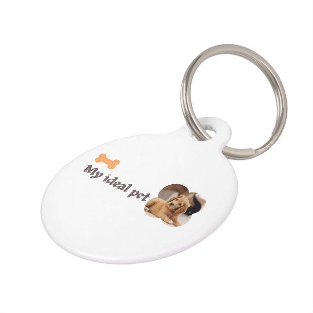 Médaillon Pour Animaux My Ideal Pet - Puppy Love Design (Côté )