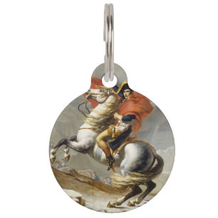 Médaillon Pour Animaux Napoléon Traverser les Alpes par Jacques Louis Dav