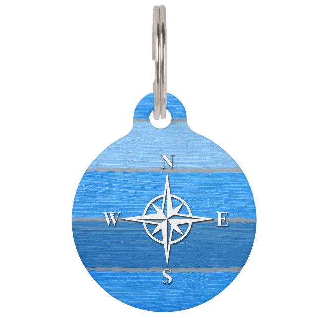 Médaillon Pour Animaux Nautical themed design (Devant)