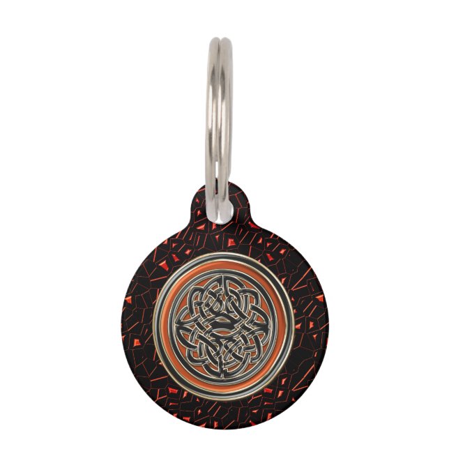 Médaillon Pour Animaux Noeud de Celtic de parties scintillantes de (Devant)