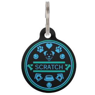 Médaillon Pour Animaux Nom du chien drôle