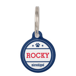 Médaillon Pour Animaux Nom du chien Microchipped Appeler Mes gens