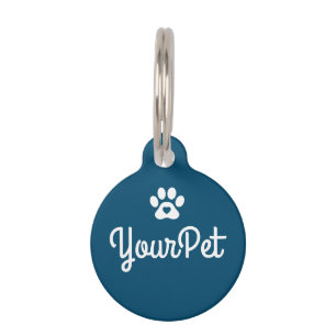 Médaillon Pour Animaux Nom et adresse de l'animal de compagnie personnali