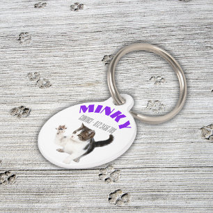 Médaillon Pour Animaux Nom personnalisé de l'animal avec image  