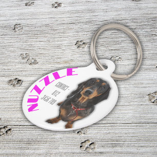Médaillon Pour Animaux Nom personnalisé de l'animal avec image