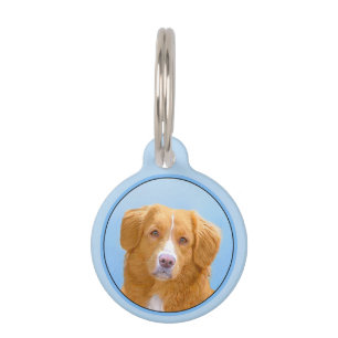 Médaillon Pour Animaux Nouvelle-Écosse Peinture de chien pour l'essayeur