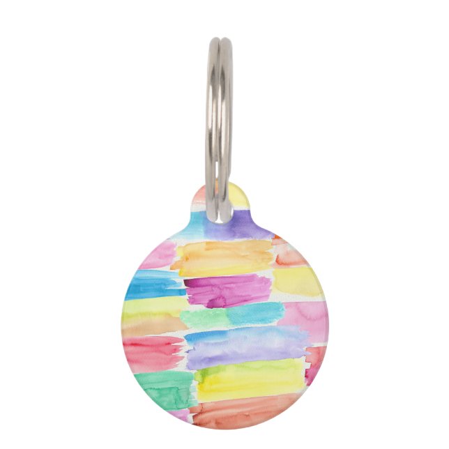 Médaillon Pour Animaux Nuancier coloré Peinture Nuancier Nuancier Art Abs (Devant)