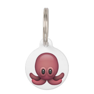 Médaillon Pour Animaux Octopus - Emoji