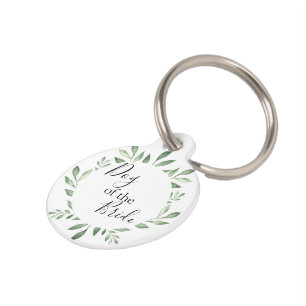 Médaillon Pour Animaux Olive Greenery Aquarelle botanique Chien d'honneur