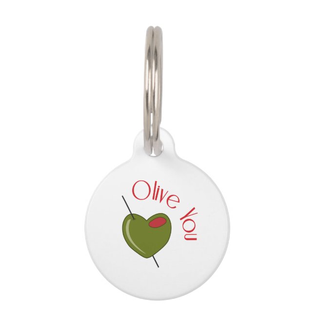 Médaillon Pour Animaux Olive You (Devant)