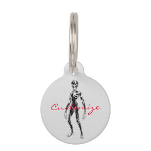 Médaillon Pour Animaux OVNI Alien Thunder_Cove