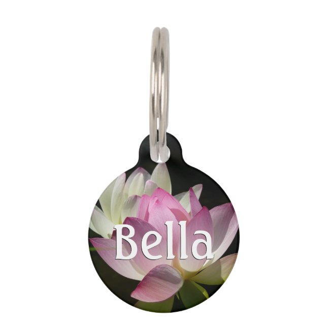 Médaillon Pour Animaux Paire de fleurs de Lotus II (Devant)