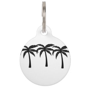 Médaillon Pour Animaux Palmiers tropicaux