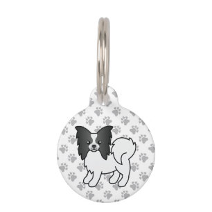 Médaillon Pour Animaux Papillon noir et blanc Mignon dessin animé & infos