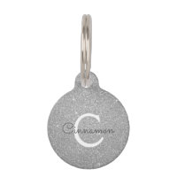 Parties scintillant d'argent et nom du monogramme