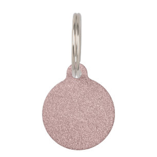 Médaillon Pour Animaux Parties scintillant d'or Rose