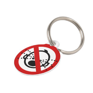 Médaillon Pour Animaux PAS de pleurnicheries ⚠ Panneau de l'aéroport thaï