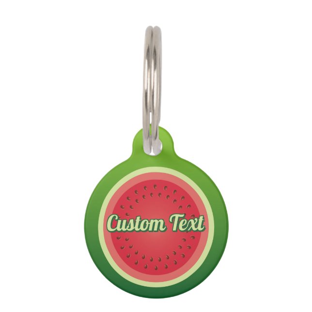 Médaillon Pour Animaux Pastèque (Devant)