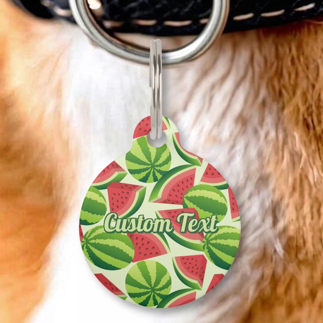 Médaillon Pour Animaux Pastèque (Créateur téléchargé)