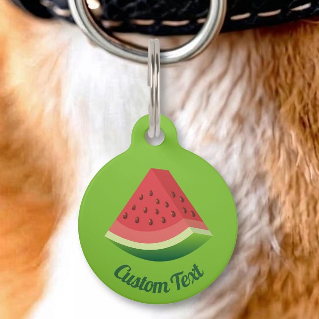 Médaillon Pour Animaux Pastèque (Créateur téléchargé)