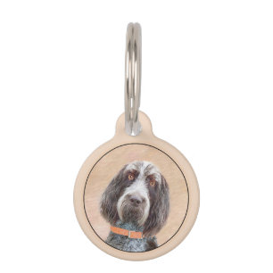 Médaillon Pour Animaux Peinture Spinone Italiano - Belle Art Original Chi