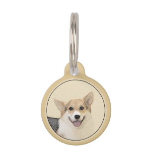 Médaillon Pour Animaux Pembroke Welsh Corgi Peinture - Art Chien original