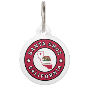 Médaillon Pour Animaux Père Noël Cruz Californie